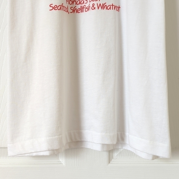 Screen Stars Best 80's Vintage Shells Florida Short Sleeve Crew T-shirt White L - Picture 6 of 9